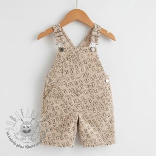 Velluto a coste STRETCH Little dino light sand