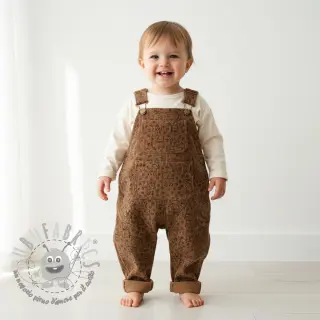 Velluto a coste STRETCH Little deer taupe
