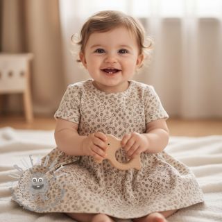 Velluto a coste STRETCH Little sheep light sand