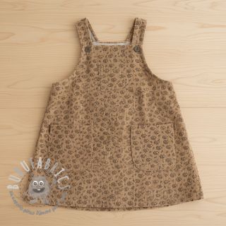 Velluto a coste STRETCH Little hedgehog sand
