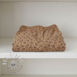 Velluto a coste STRETCH Little hedgehog sand