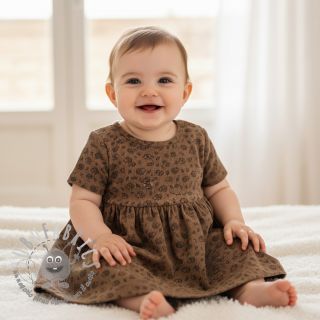 Velluto a coste STRETCH Little hedgehog taupe