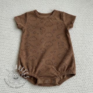 Velluto a coste STRETCH Little clouds taupe