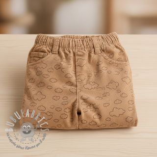 Velluto a coste STRETCH Little clouds sand