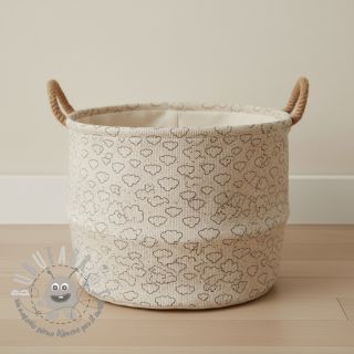 Velluto a coste STRETCH Little clouds light sand