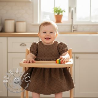 Velluto a coste STRETCH Little love taupe