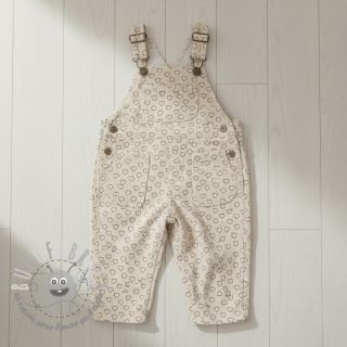 Velluto a coste STRETCH Little love light sand