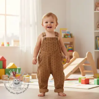Velluto a coste STRETCH Little bunny sand