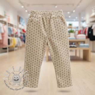 Velluto a coste STRETCH Little bunny light sand