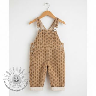 Velluto a coste STRETCH Little flower sand