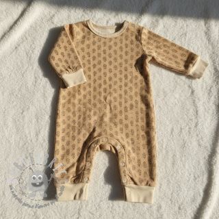 Velluto a coste STRETCH Little flower sand