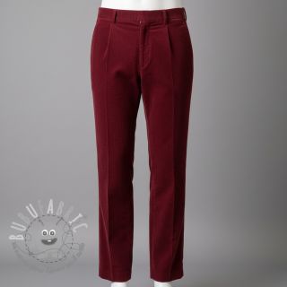 Velluto a coste wine red