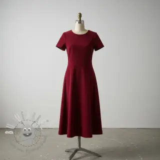 Velluto a coste wine red