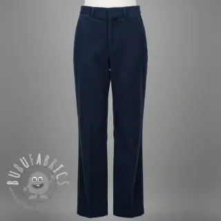 Velluto a coste dark cobalt
