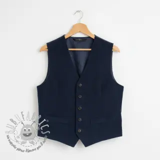 Velluto a coste dark cobalt