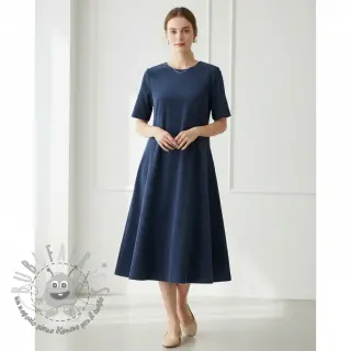 Velluto a coste dark cobalt