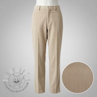 Velluto a coste sand