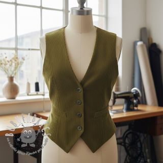 Velluto a coste olive