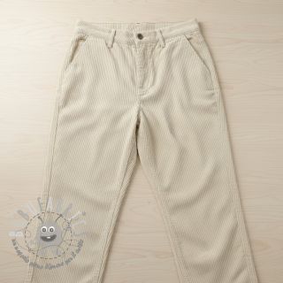 Velluto a coste STRIPE ecru