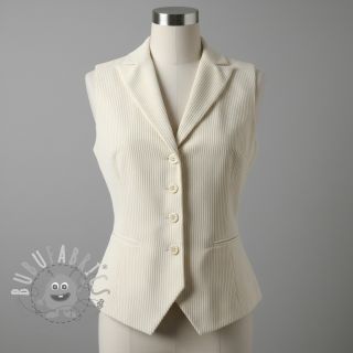 Velluto a coste STRIPE ecru