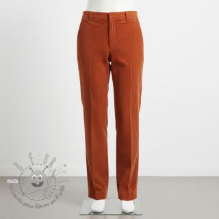 Velluto a coste terracotta