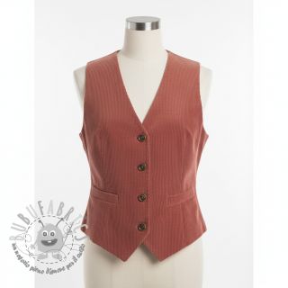 Velluto a coste dark rose