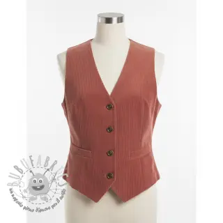 Velluto a coste dark rose