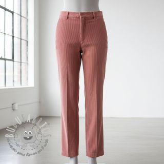 Velluto a coste old rose