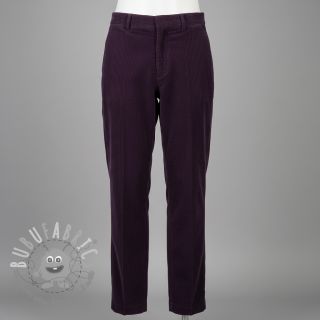 Velluto a coste aubergine