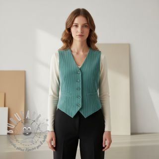 Velluto a coste light petrol