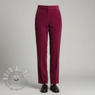 Velluto a coste dark pink