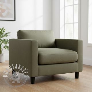 Tessuto CANVAS STONEWASHED army green