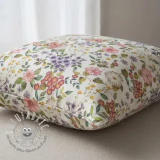 Tessuto decorativo Linenlook Flowers meadow digital print