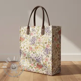 Tessuto decorativo Linenlook Flowers meadow digital print