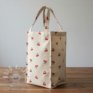 Tessuto decorativo Linenlook Cherries natural