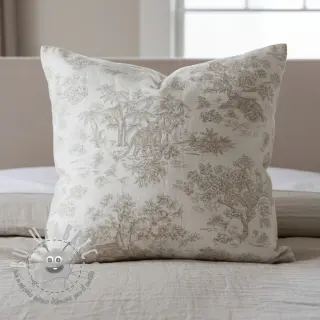Tessuto decorativo jacquard MACASSAR alover lin
