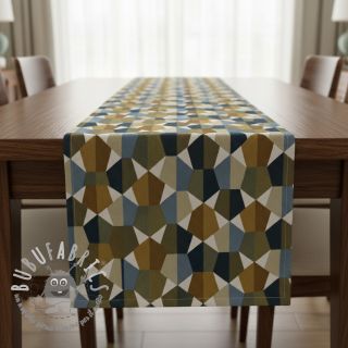 Tessuto decorativo jacquard Mustang blue