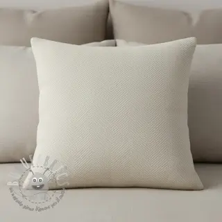 Tessuto decorativo jacquard Saxo ecru