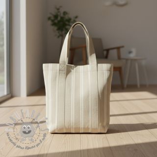 Tessuto decorativo jacquard LINEN LOOK Etretat lin