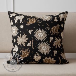 Tessuto decorativo jacquard Pygmalion noir