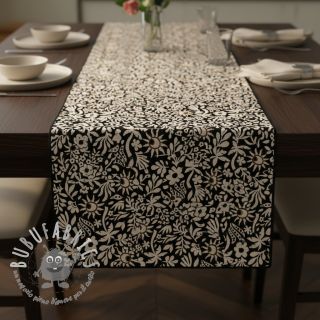 Tessuto decorativo jacquard Sunlight noir