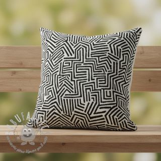 Tessuto decorativo jacquard Mesopotamie allover graphite