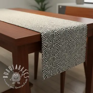 Tessuto decorativo jacquard Mesopotamie allover graphite