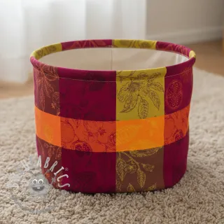 Tessuto decorativo FRENCH TABLE CLOTH JACQUARD Cabosse allover harissa