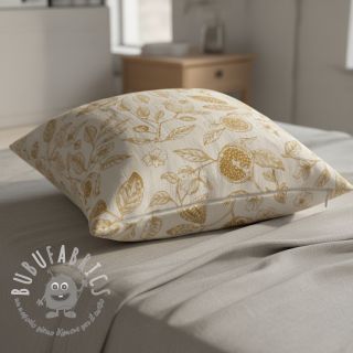 Tessuto decorativo RUSTIC VINTAGE PRINT Granata peanut