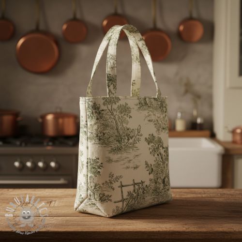 Tessuto decorativo RUSTIC VINTAGE PRINT Gabrielle kaki