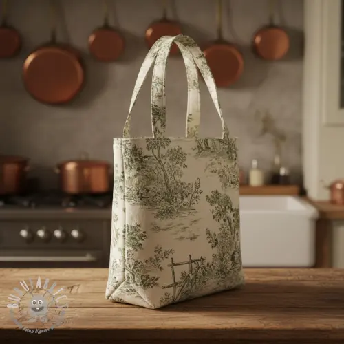 Tessuto decorativo RUSTIC VINTAGE PRINT Gabrielle kaki