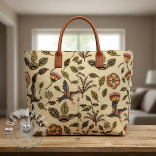 Tessuto decorativo GOBELIN PREMIUM Primal Birdscape Art design B