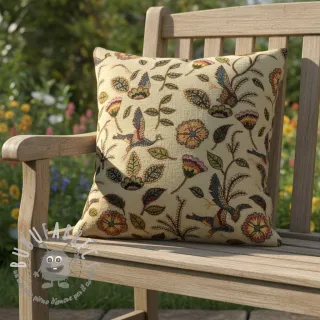 Tessuto decorativo GOBELIN PREMIUM Primal Birdscape Art design B