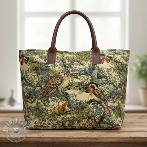 Tessuto decorativo GOBELIN PREMIUM Bird Heritage Forest